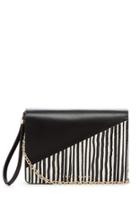 Trina Turk Trina Turk Milano Flap Shoulder Bag - Black - Size Fit Guide