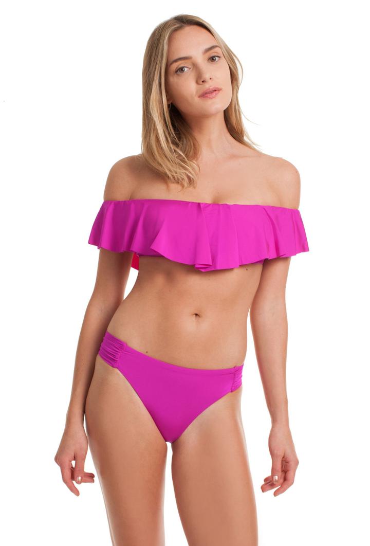 Trina Turk Trina Turk Indo Solids Off The Shoulder Bandeau - Orh,fus - Size 10