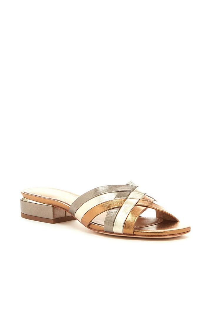 Trina Turk Trina Turk Malena Slide - Gold - Size 10