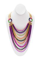 Trina Turk Trina Turk 20in Multi Row Drama Necklace - Multi - Size O/s