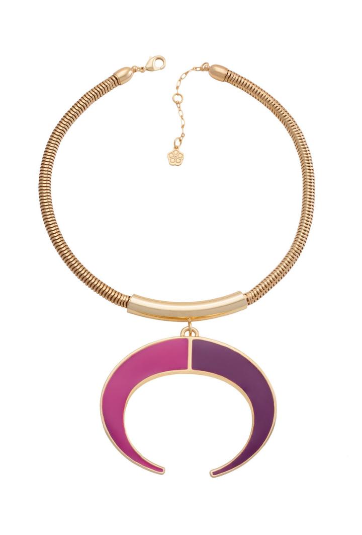 Trina Turk Trina Turk Reversible Horn Necklace - Pink - Size O/s