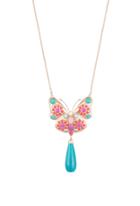 Trina Turk Trina Turk Super Bloom Butterfly Necklace - Multicolor - Size O/s