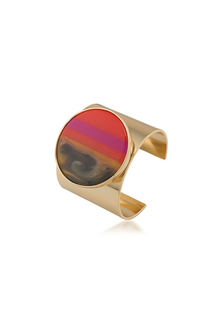 Trina Turk Trina Turk Disc Cuff Bracelet - Gold - Size Fit Guide