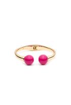 Trina Turk Trina Turk Beads In Bloom Hinged Cuff - Pink - Size O/s