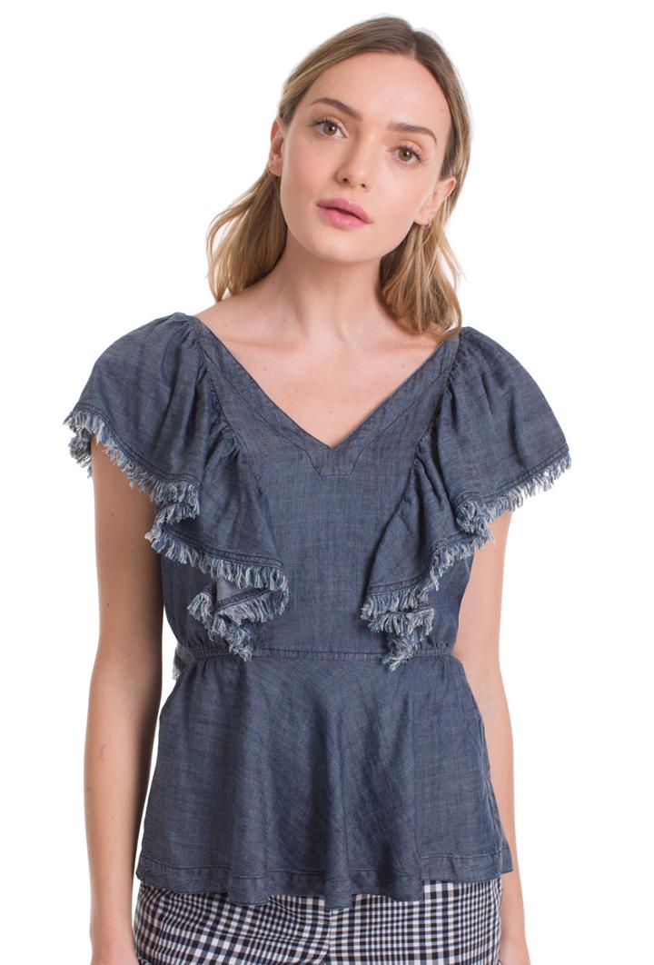 Trina Turk Trina Turk Luscious Top - Blue - Size L