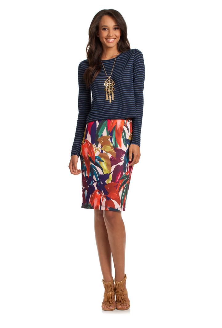 Trina Turk Trina Turk Alfie Knit Top - Twilight - Size L