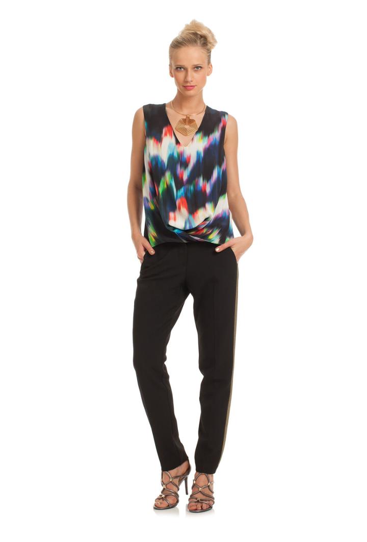 Trina Turk Trina Turk Hidi Woven Top - Multi - Size L