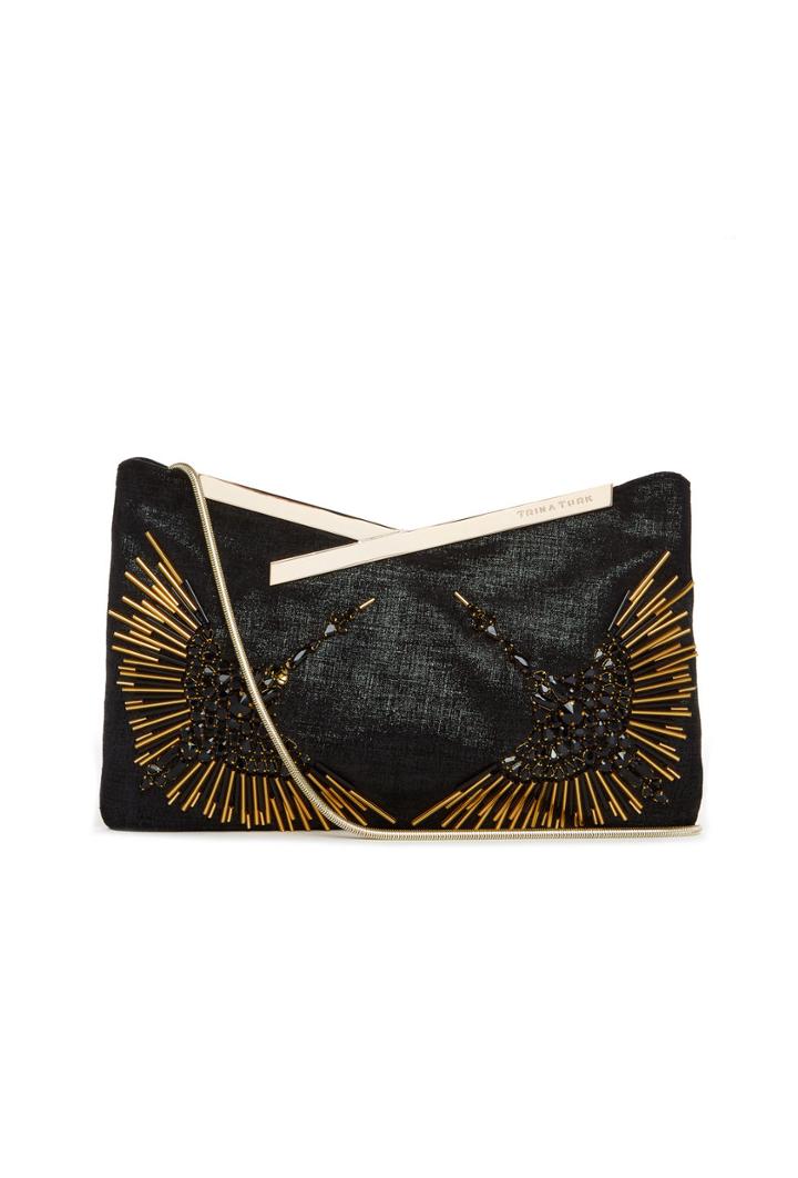 Trina Turk Trina Turk Miho Clutch - Black - Size O/s