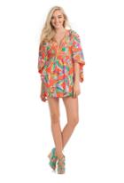 Trina Turk Trina Turk Tng Sea Garden Tunic - Tangerine - Size M