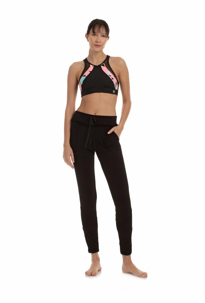 Trina Turk Trina Turk Bamboo Terry Pant - Black - Size L