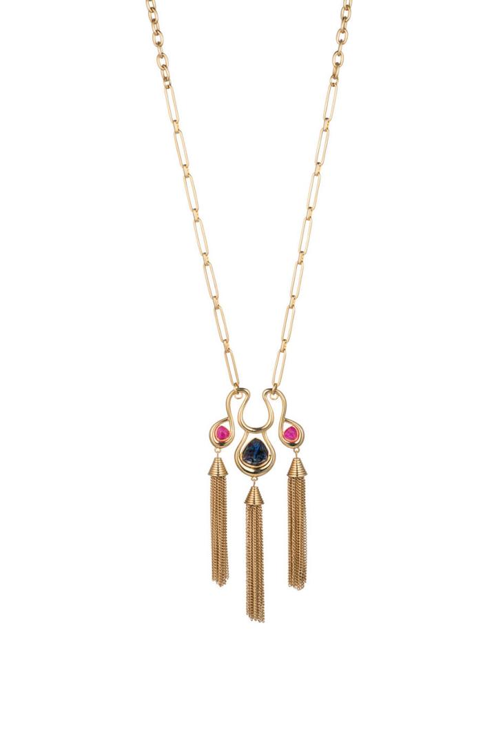 Trina Turk Trina Turk Hollywood Hills Tassel Pendant Necklace - Gold - Size O/s