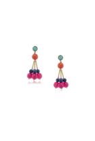 Trina Turk Trina Turk Cluster Bead Drop Post Earring - Gold - Size Fit Guide