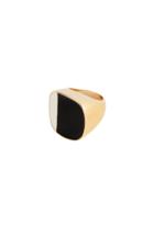 Trina Turk Trina Turk Two Tone Ring - Black - Size O/s