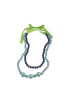Trina Turk Trina Turk 2 Row Beaded Necklace - Turquoise - Size Fit Guide