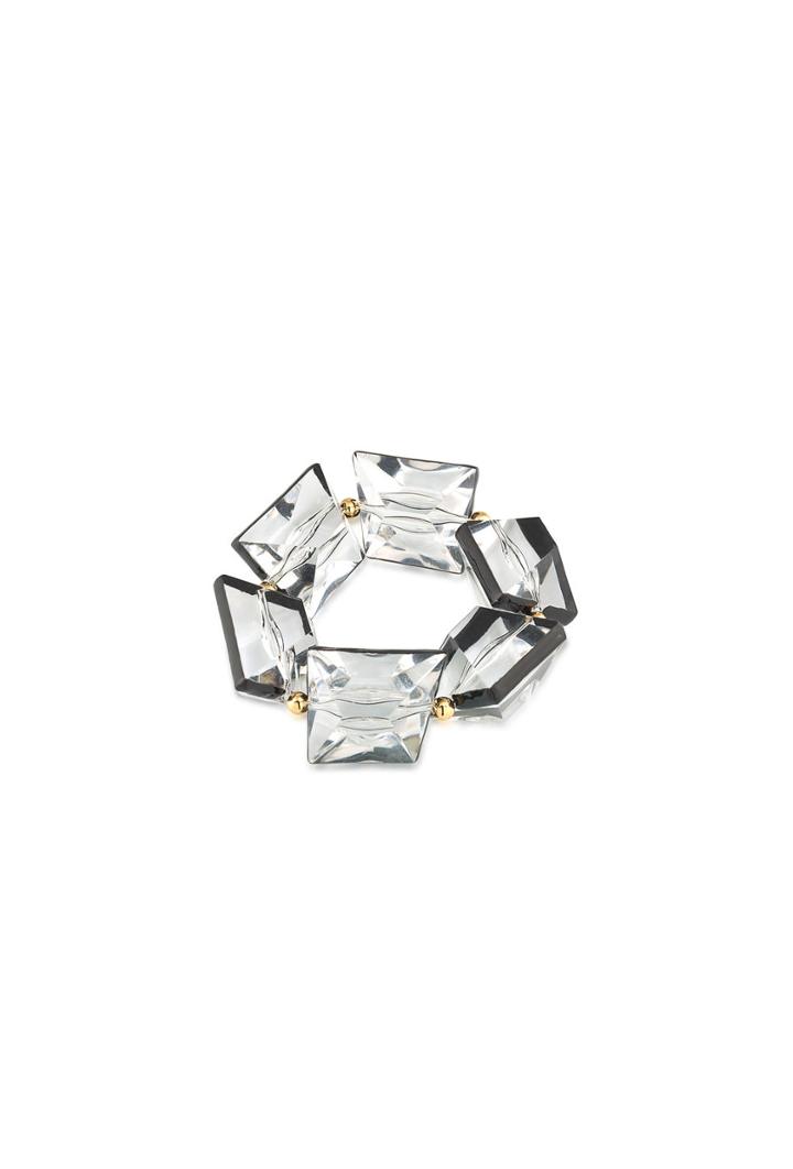 Trina Turk Trina Turk Crystal Clear Stretch Bracelet - Black - Size O/s
