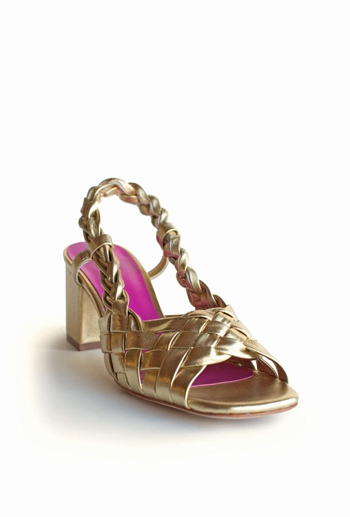 Trina Turk Trina Turk Faye Heel - Blk,gol - Size 6