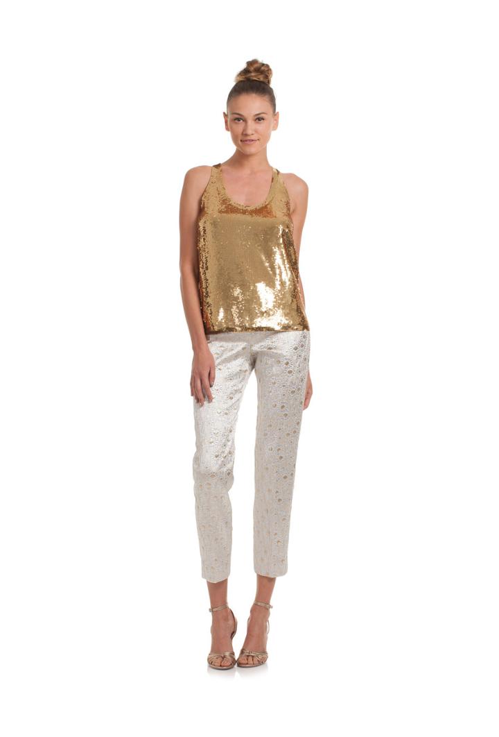 Trina Turk Trina Turk Wonderland Top - Gold - Size L