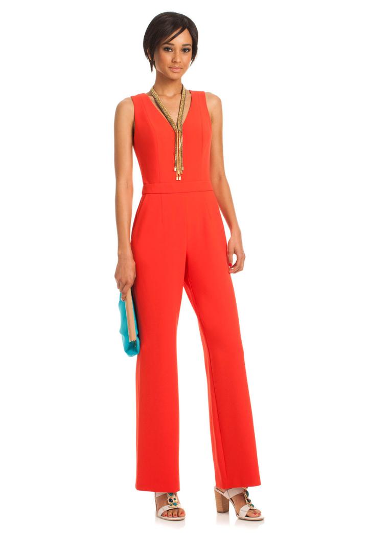 Trina Turk Trina Turk Monroe Jumpsuit - Redhot - Size 0