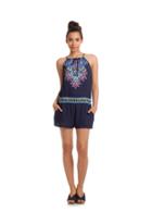 Trina Turk Trina Turk Lotus Batik Halter Romper - Mid - Size L