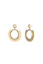 Trina Turk Trina Turk Midnight Studio Disc Hoop Earrings - Gold - Size Fit Guide
