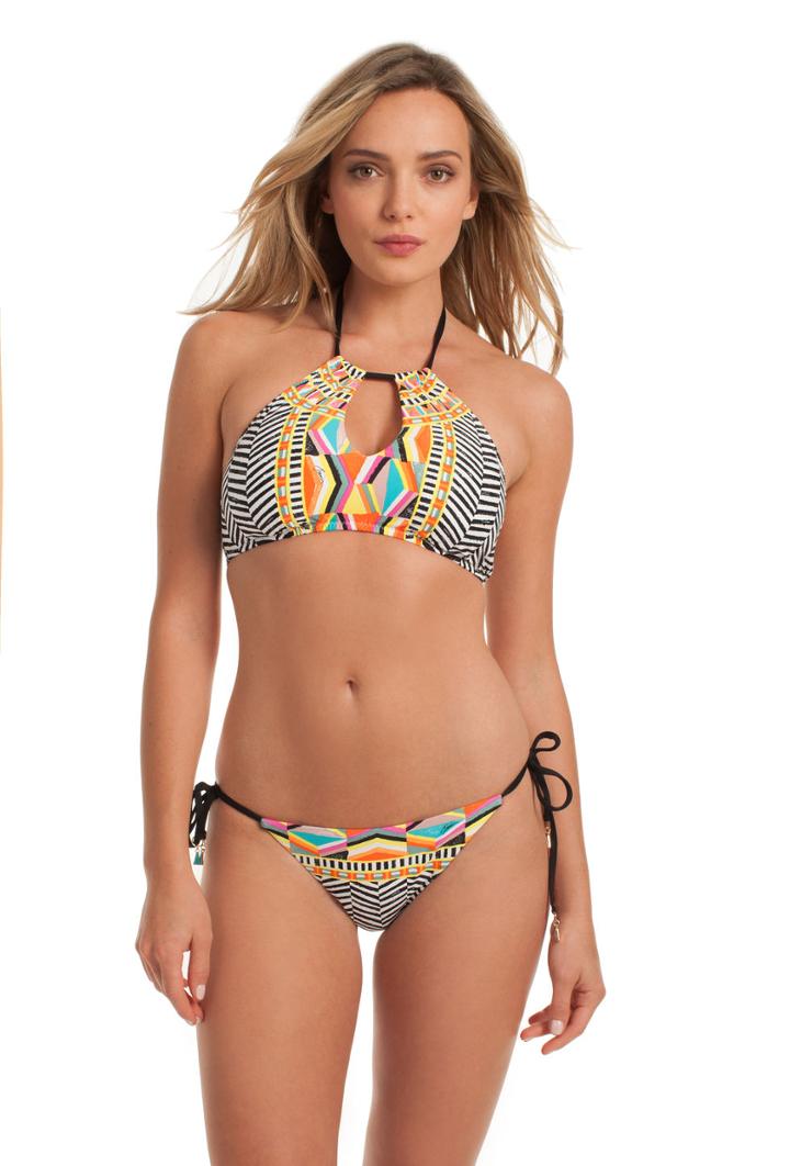 Trina Turk Trina Turk Brasilia Highneck Bra - Multicolor - Size 10