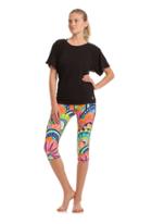 Trina Turk Trina Turk Lattice Jersey Short Sleeve Dolman - Black - Size L
