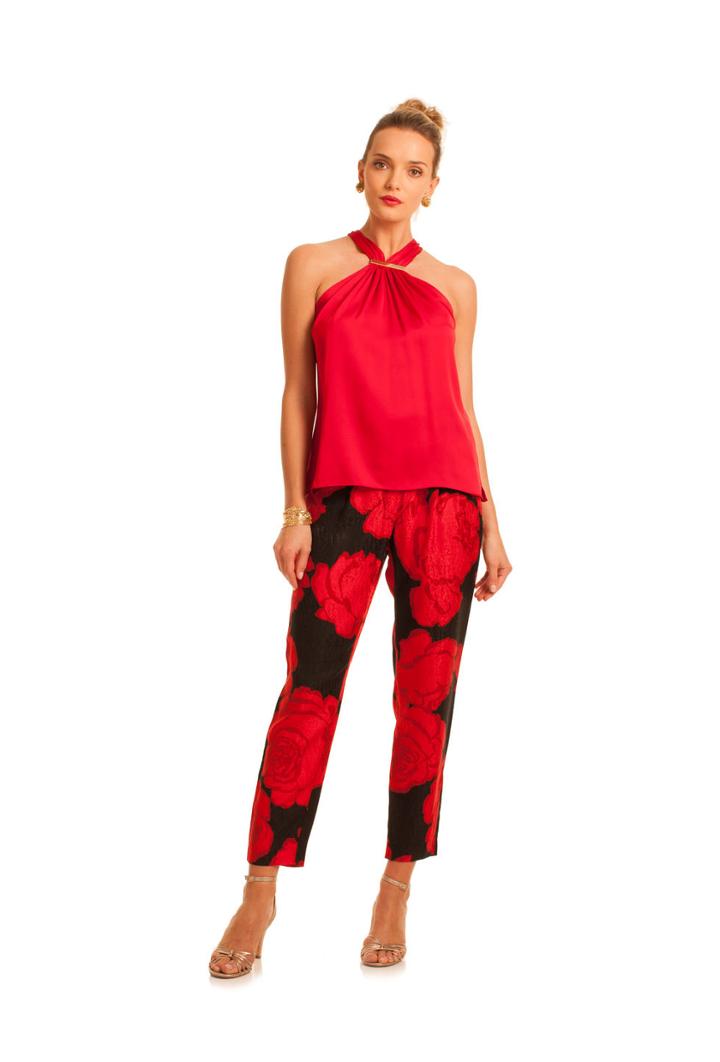 Trina Turk Trina Turk Derosa Top - Red - Size Fit Guide