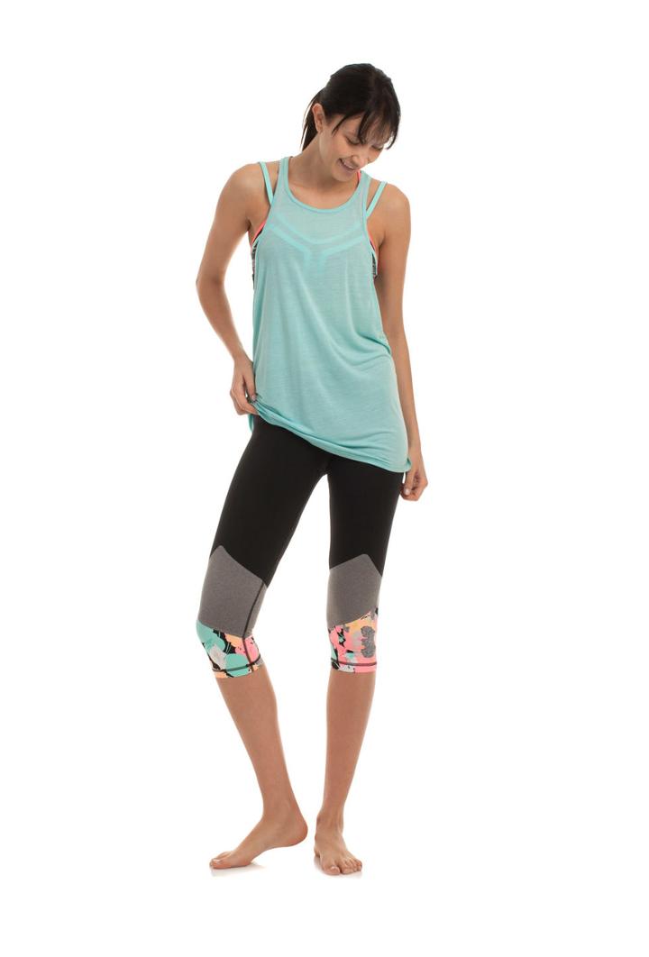 Trina Turk Trina Turk Washy Jersey Tank - Aqa - Size L