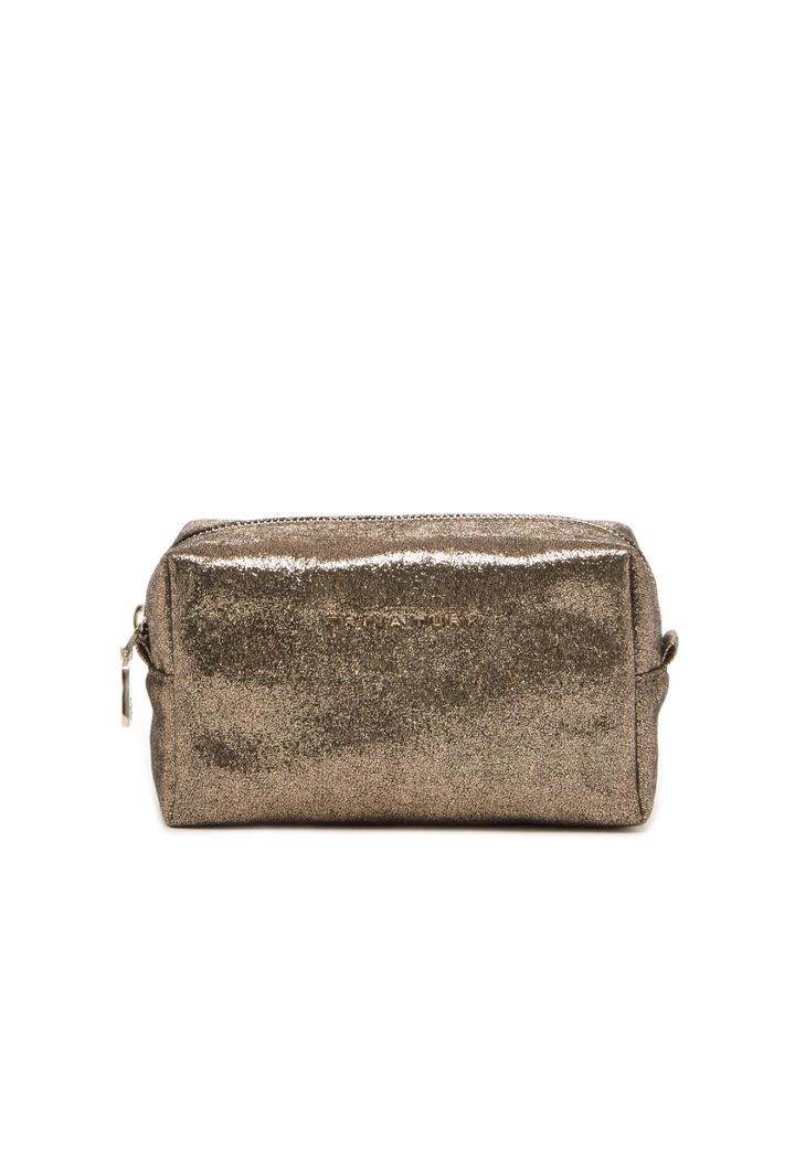 Trina Turk Trina Turk Gold Cosmetic Bag - Gold - Size Fit Guide