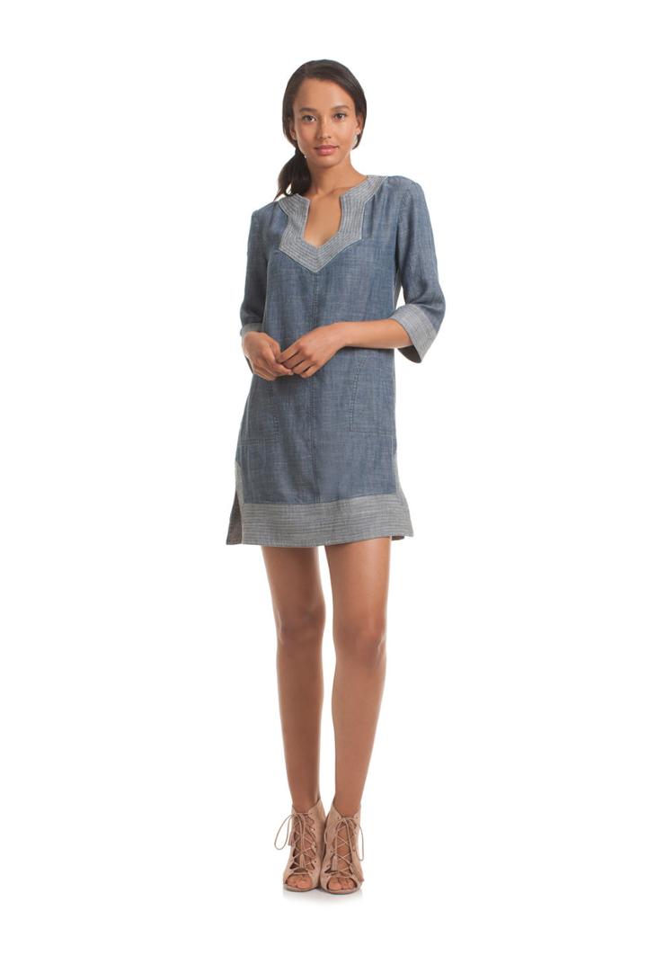 Trina Turk Trina Turk Carnelian Dress - Blue - Size L