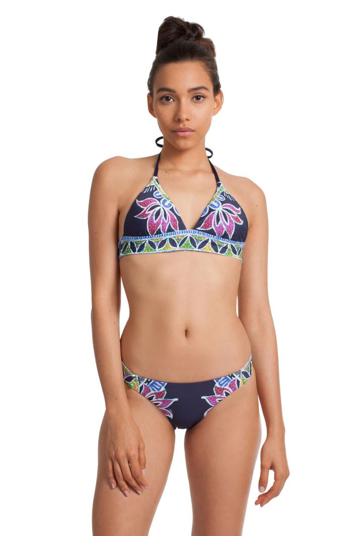 Trina Turk Trina Turk Lotus Batik Tall Triangle Bra - Mid - Size 10