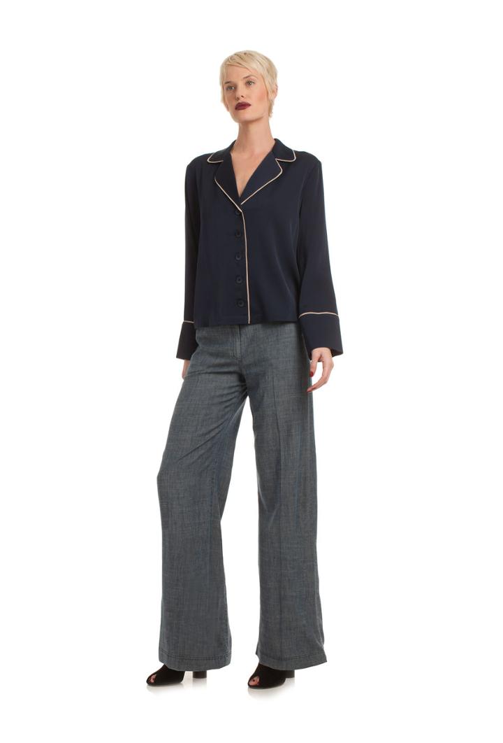 Trina Turk Trina Turk Hawkin Top - Blue - Size L