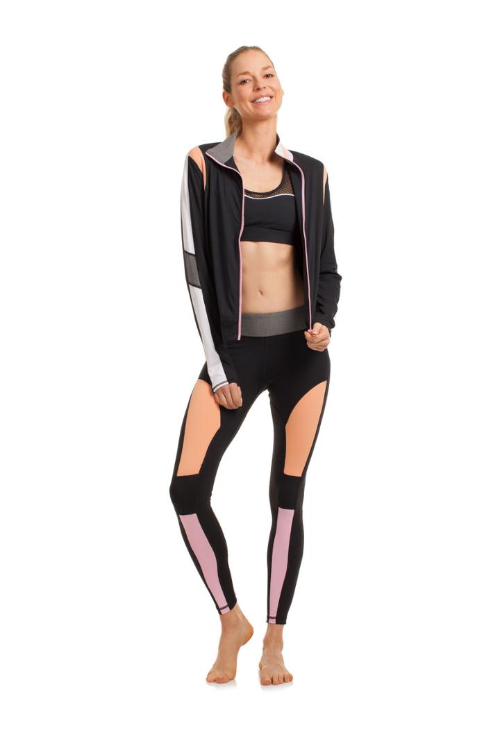 Trina Turk Trina Turk Color Blocked Jacket - Wht,blk - Size M
