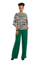 Trina Turk Trina Turk Saidee Woven Top - Black/whitewash - Size L