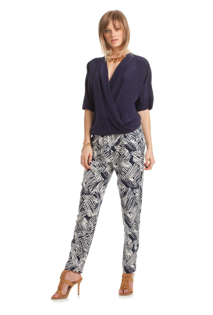 Trina Turk Trina Turk Coral Woven Top - Twilight - Size L