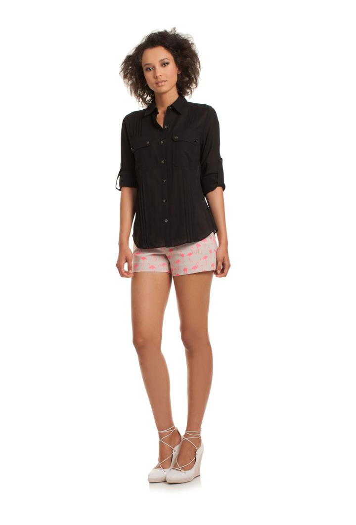 Trina Turk Trina Turk Aarons Top - Wht,blk - Size M