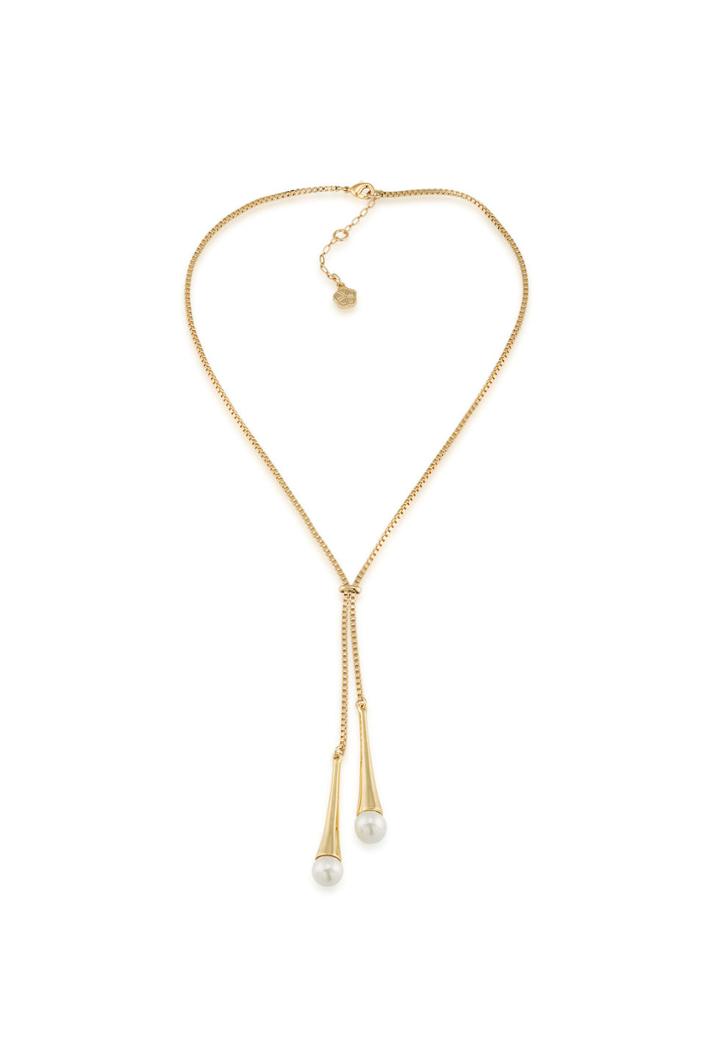 Trina Turk Trina Turk Double Drop Y Necklace - Gwh - Size O/s