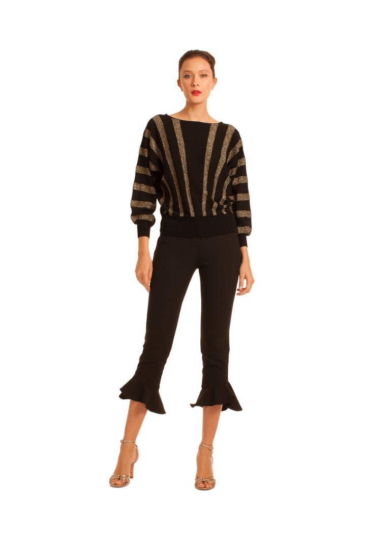 Trina Turk Trina Turk Party Sweater - Black - Size Fit Guide