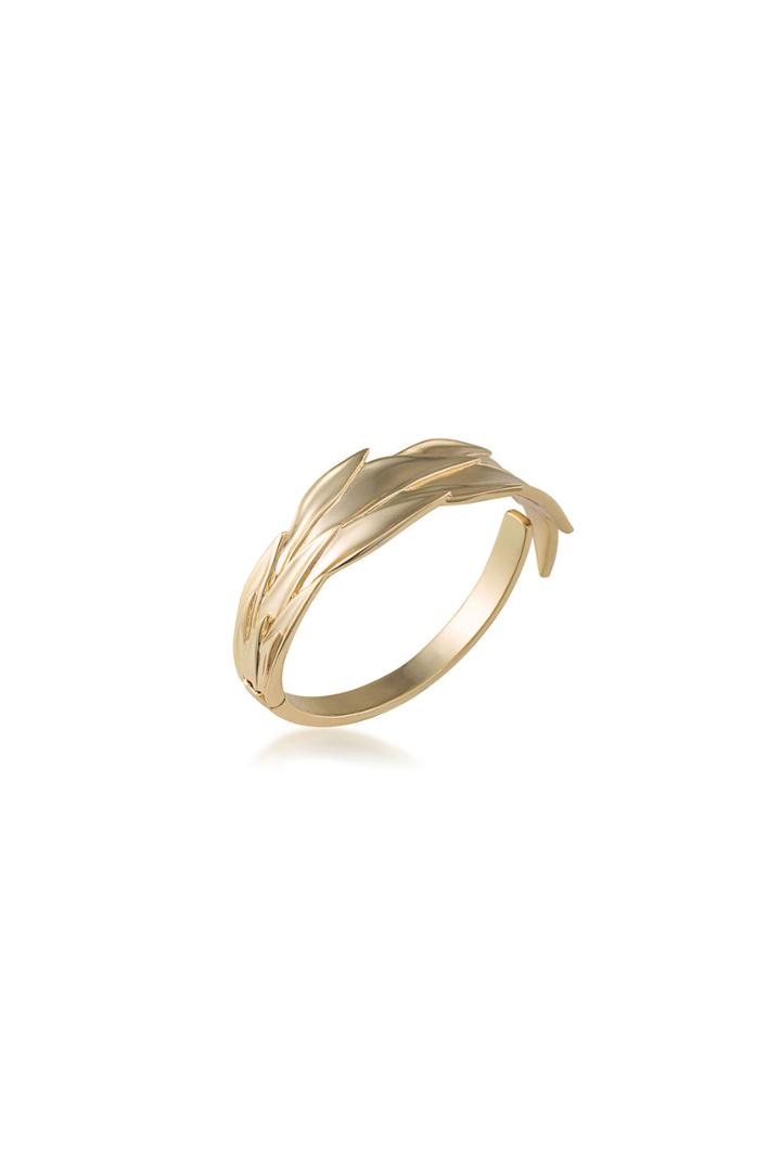 Trina Turk Trina Turk Wildflower Palm Leaf Cuff - Gold - Size Fit Guide