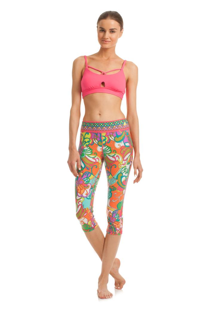 Trina Turk Trina Turk Jungle Flower Mid Length Legging - Multi - Size L