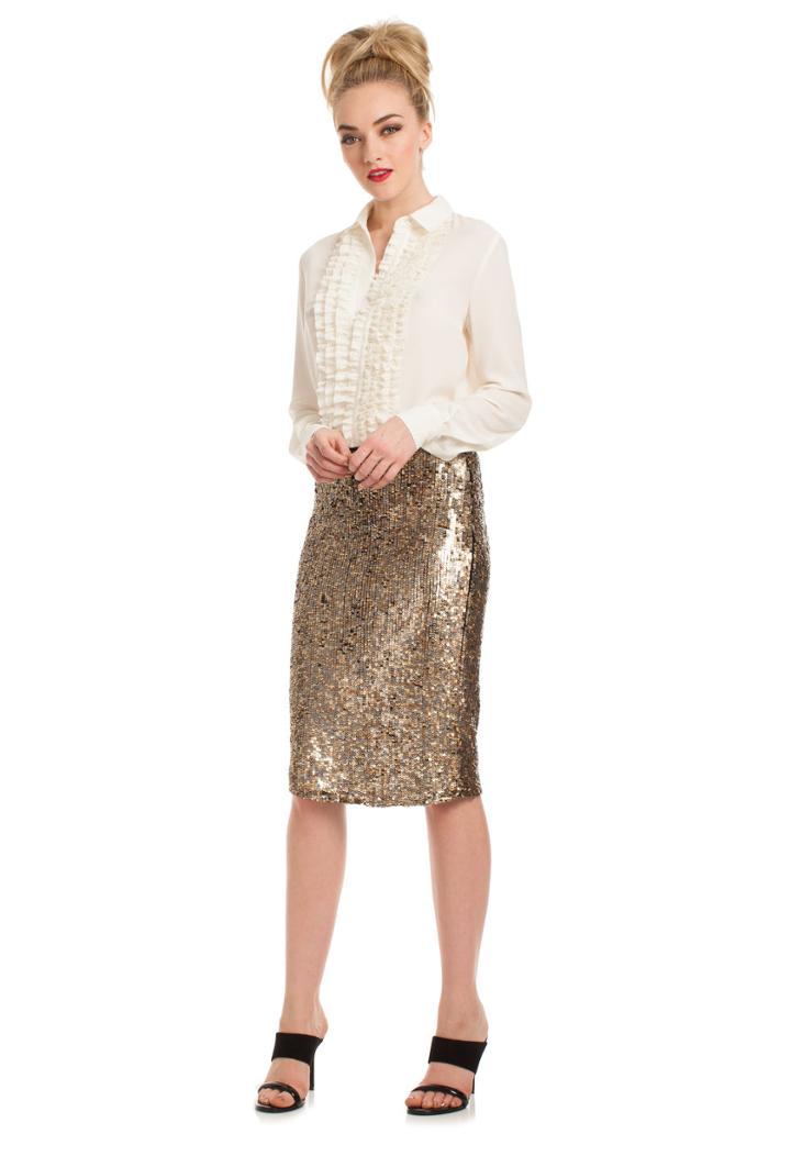 Trina Turk Trina Turk Kalina Skirt - Gold - Size 0
