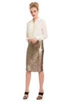 Trina Turk Trina Turk Kalina Skirt - Gold - Size 0