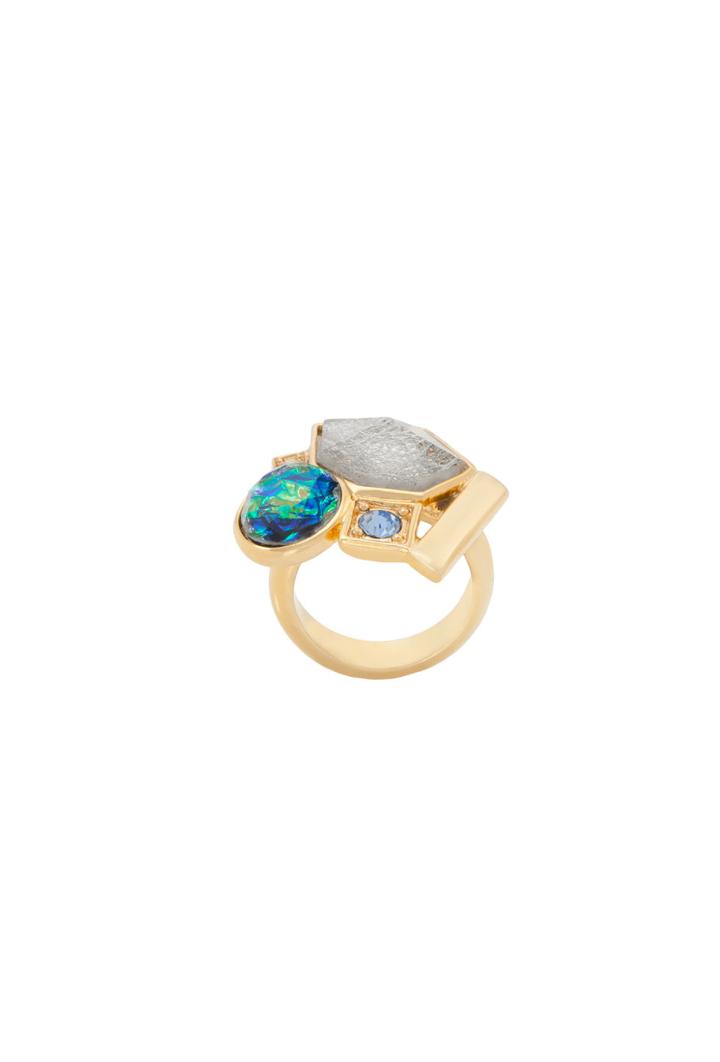 Trina Turk Trina Turk Cluster Stone Ring - Gold - Size O/s