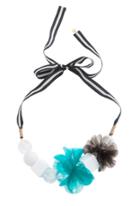 Trina Turk Trina Turk Pvc Flower Necklace - Blue - Size O/s