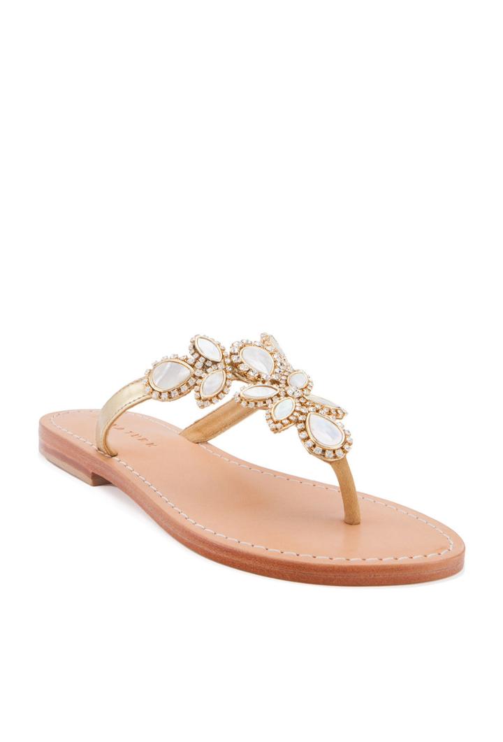Trina Turk Trina Turk Mia Sandal - Gold - Size 10