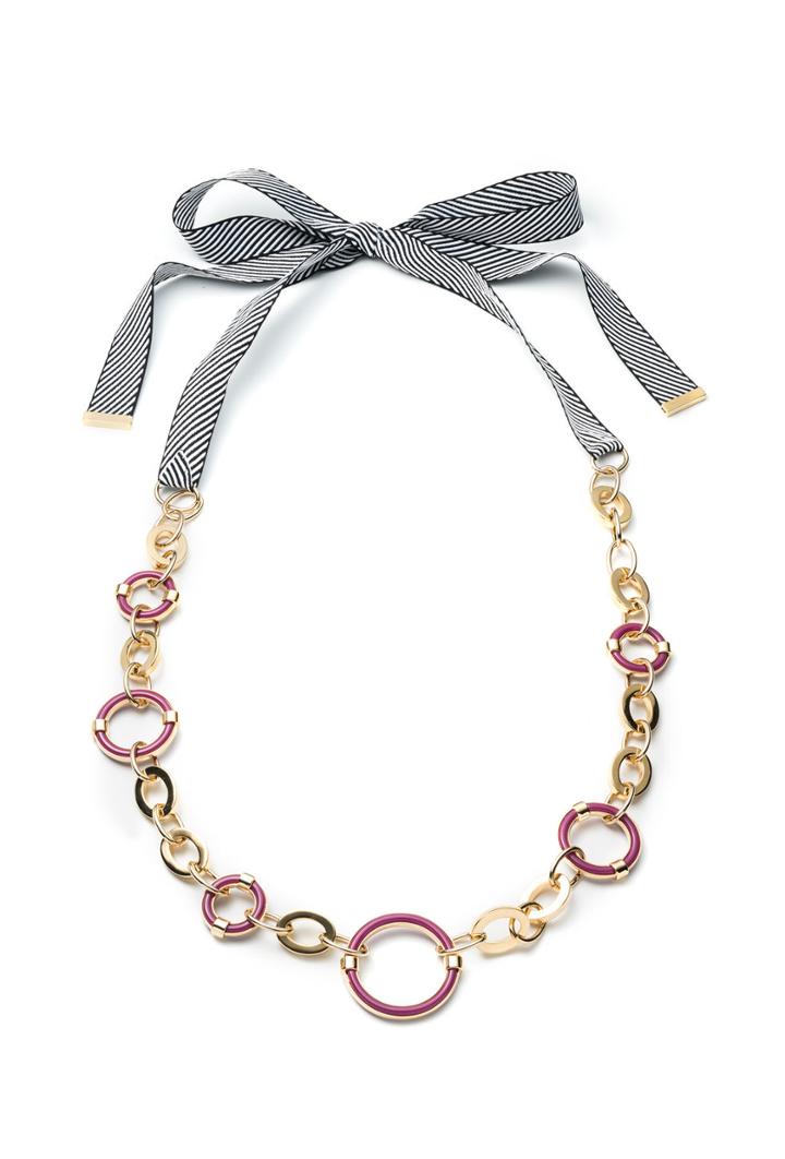 Trina Turk Trina Turk Destination Groove Ribbon Necklace - Pink - Size O/s