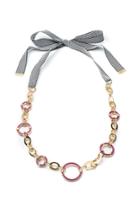 Trina Turk Trina Turk Destination Groove Ribbon Necklace - Pink - Size O/s