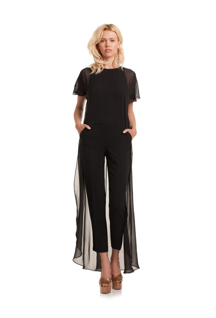 Trina Turk Trina Turk Capote Jumpsuit - Black - Size 0