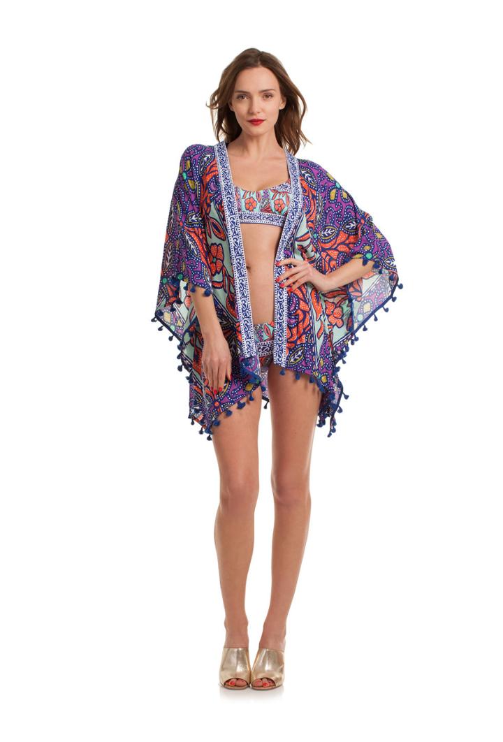Trina Turk Trina Turk Balinese Batik Kimono - Multicolor - Size O/s