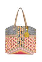 Trina Turk Trina Turk Azulejo Bungalow Tote - Coral - Size O/s